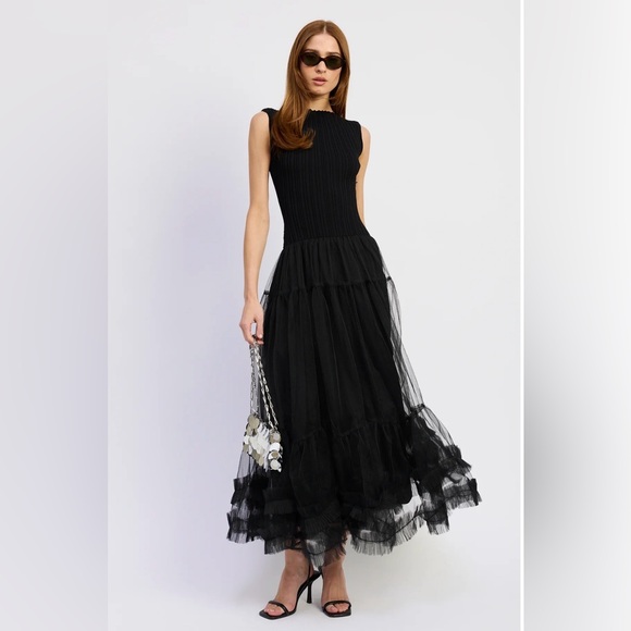 Darcy mixed media dress - Picture 3 of 4